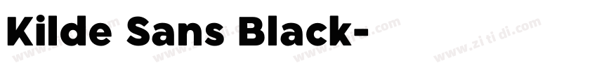 Kilde Sans Black字体转换